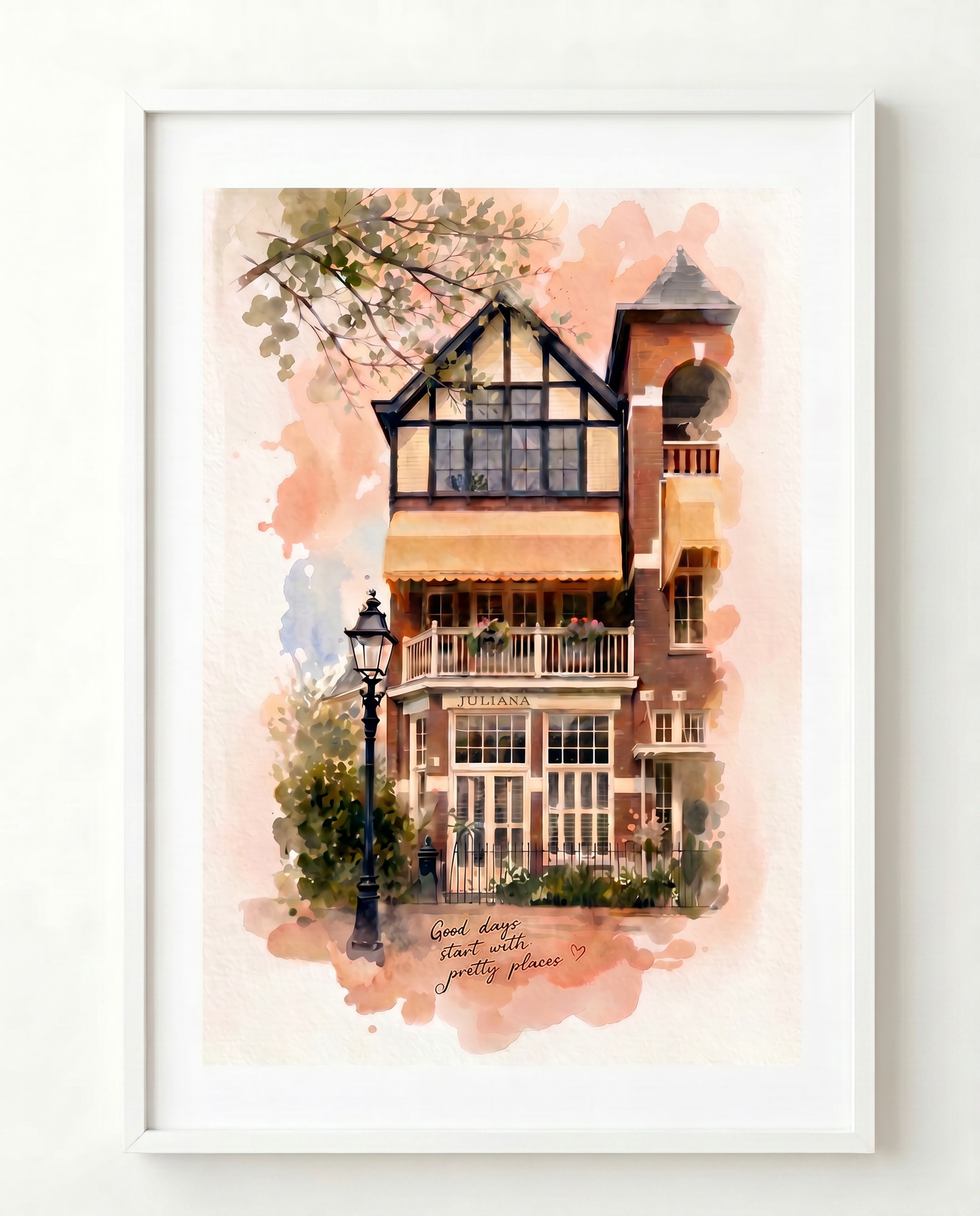 Huisportret Aquarel