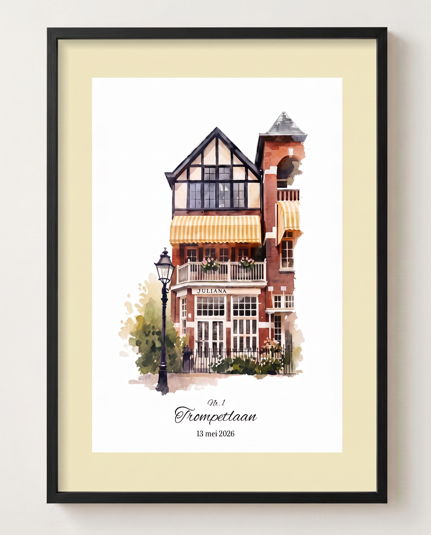Huisportret Aquarel Minimalist
