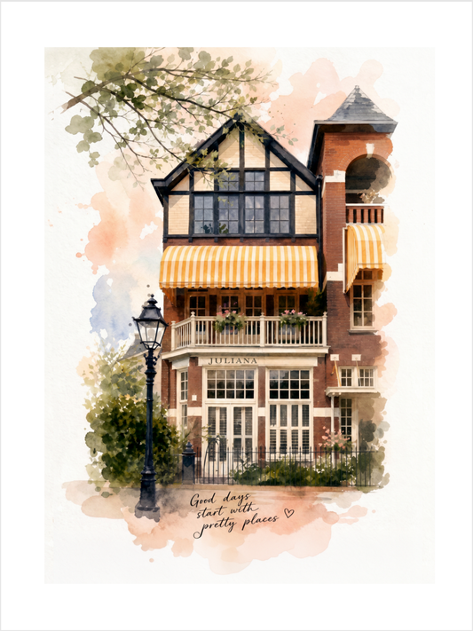 Huisportret Aquarel